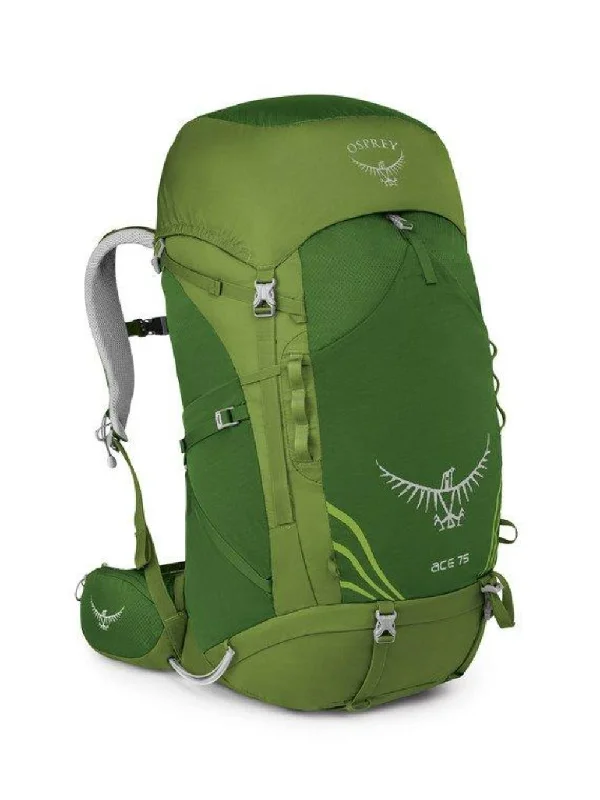 Portable water filter bottle-Osprey® Ace 75 Venture Green Backpack — Kids