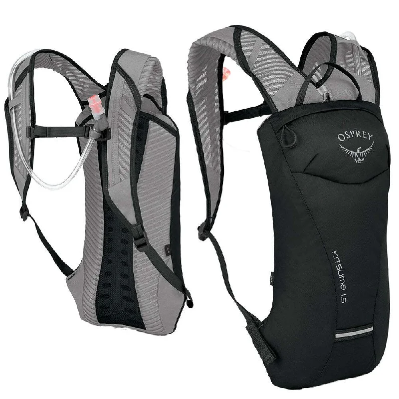 Portable camping shower-Osprey Kitsuma 1.5L Bike Hydration Backpack Bag with Reservoir in Black