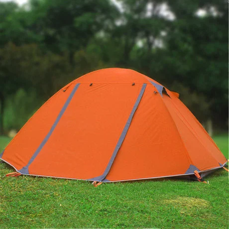 Non-slip camp carpet-Outdoor Double Double-layer Aluminum Pole Waterproof Tent