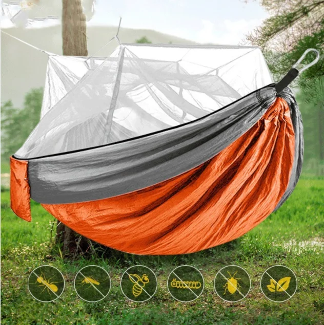 Reflective trail ribbon-Outdoor Encrypted Mosquito Net Hammock Outdoor Camping With Mosquito Net Hammock