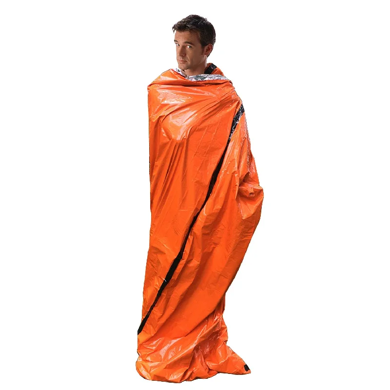 Breathable camp shirt-Outdoor PE Aluminum Film Emergency Sleeping Bag Reflective Tent