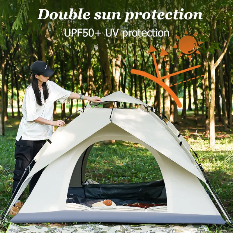 Solar-powered tent charger-Outdoor Portable Camping Fully Automatic Quick-opening Tent