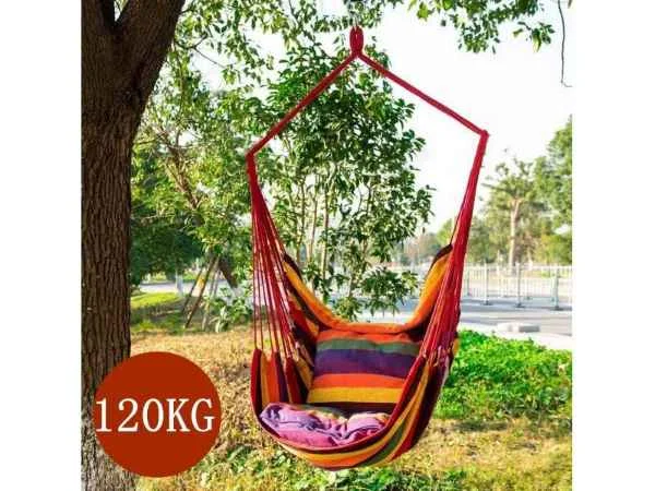 Solar-powered tent beacon-Outdoor Portable Swinging Hammock Chair