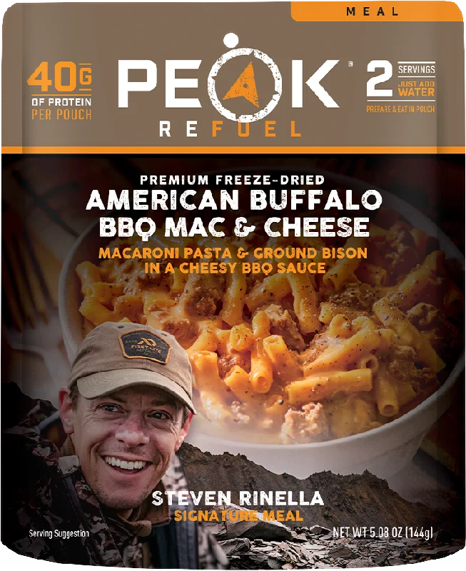 Non-stick camp spatula-Peak Refuel Steven Rinella American Buffalo BBQ Mac & Cheese