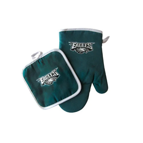 Breathable hiking vest-Philadelphia Eagles NFL Oven Mitt and Pot Holder Set