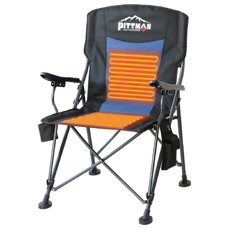 Windproof dual-fuel stove-Pittman Outdoors Portable Heated Camping Chair