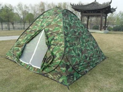 Rechargeable camp glow light-Camping Pop-up Outdoor Camping Tent for 2-3 Person Camouflage