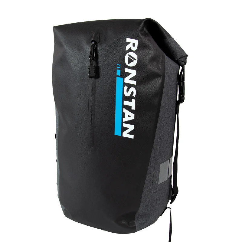 Solar-powered string lights-Ronstan Dry Roll Top - 30L Bag - Black  Grey [RF4013]