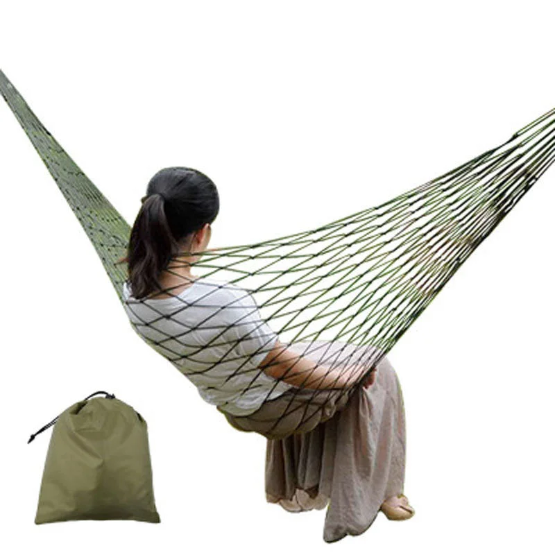 Windproof dual-fuel stove-Rope Mesh Hammock Indoor Creative Swing Camping Leisure