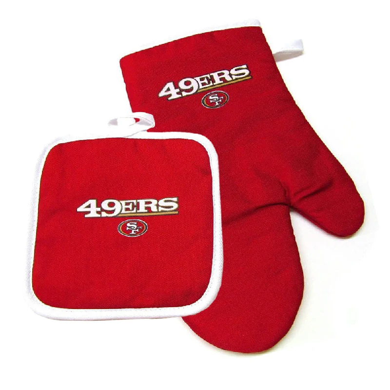 Adjustable camp chair pad-San Francisco 49ers NFL Oven Mitt and Pot Holder Set