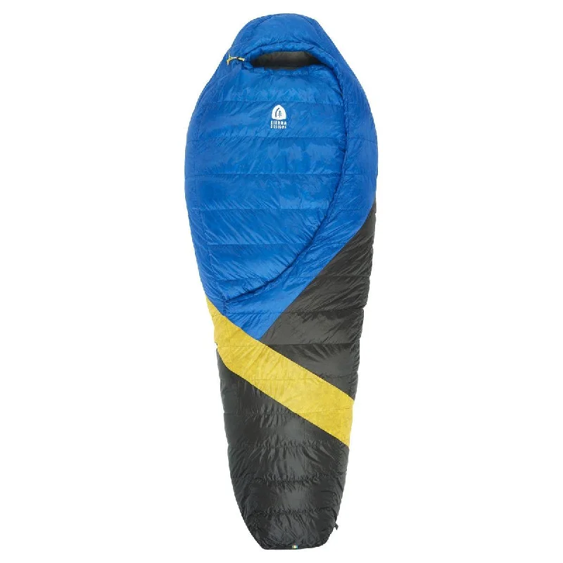 Rechargeable camp glow light-Sierra Designs Cloud 800F 35° Degree Down Sleeping Bag - Blue