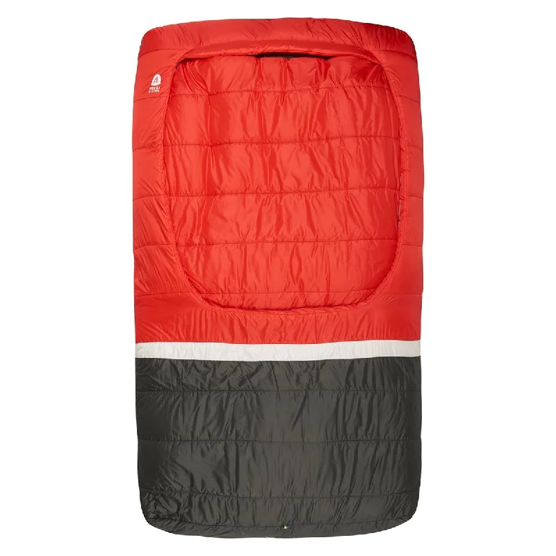 Rechargeable camp strobe-Sierra Designs Frontcountry Bed 20F 0° Degree Synthetic Duo Sleeping Bag - Red/Grey