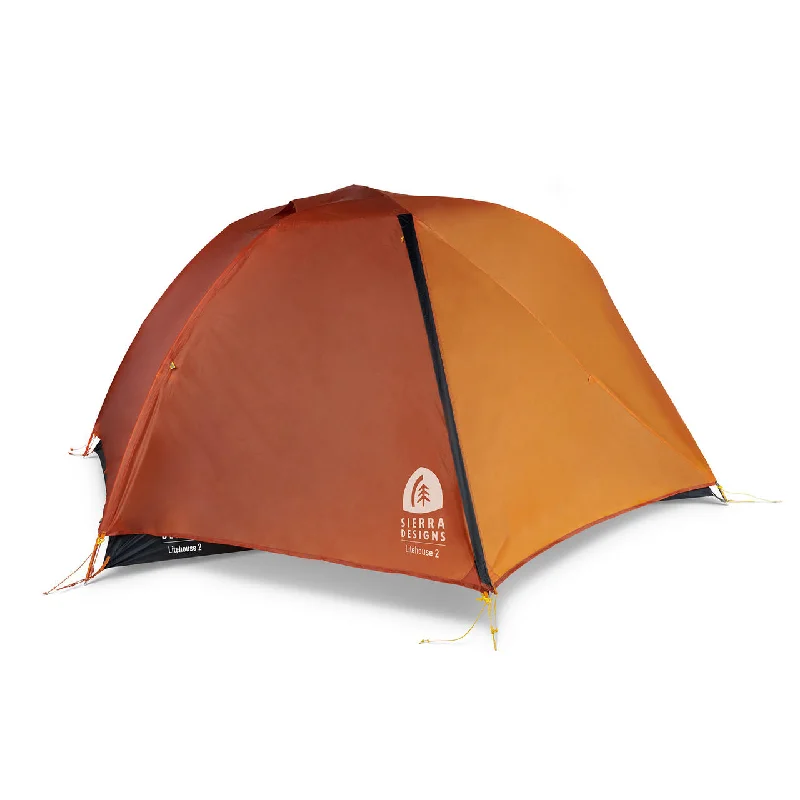 Breathable rain pants-Sierra Designs Litehouse 2P Two Person Tent - Orange