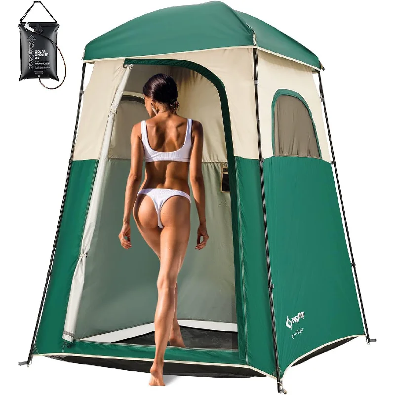 Foldable camp hand axe-KingCamp Single Room Shower Tent with Solar Shower Set