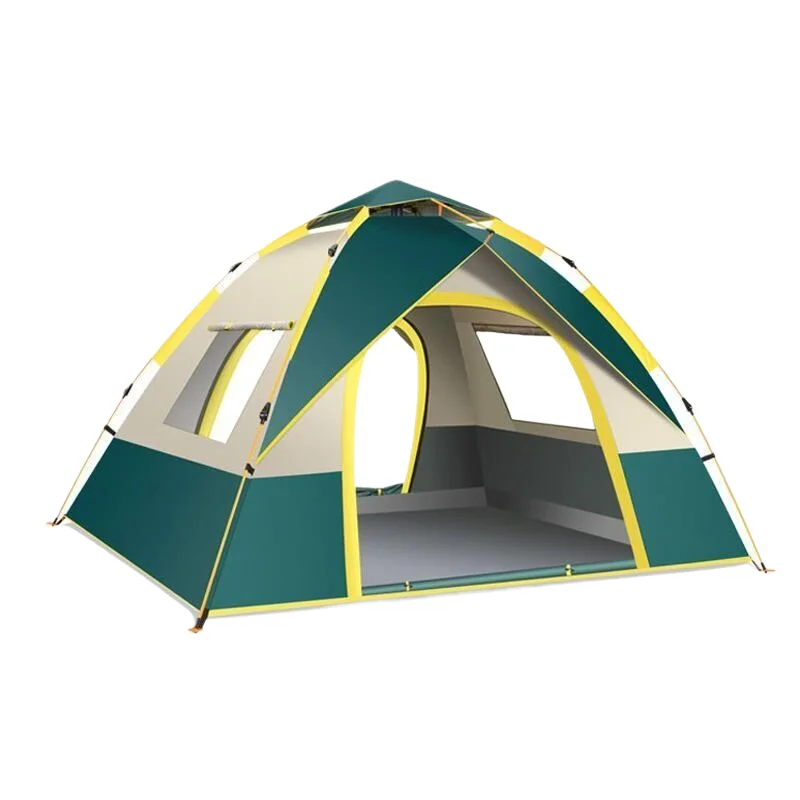 Rechargeable camping light-Single-Story Tent with Two Doors and Two Windows - Large (210200135cm), Ideal for Outdoor Escapes