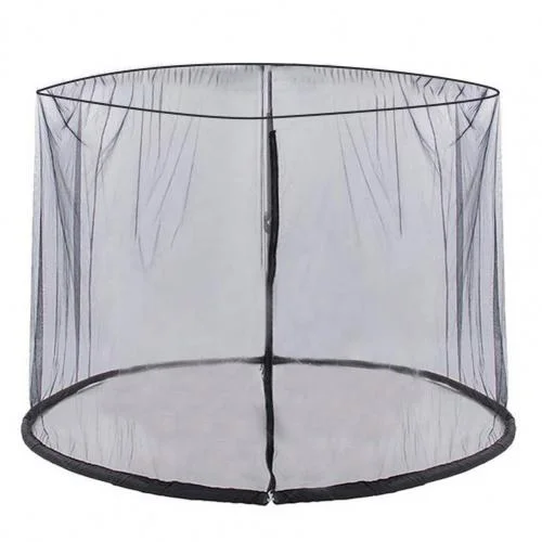 Windproof hiking stove-Straight Sunshade Net Cover Black Water Pipe Mosquito Net