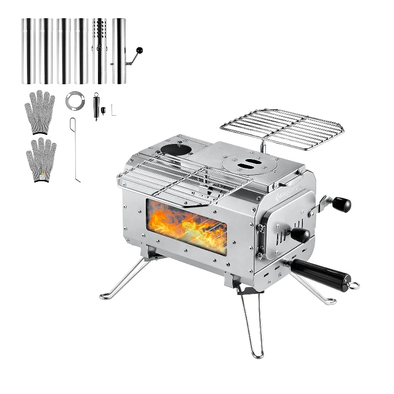 Windproof camp gas stove-KingCamp Surefire Tent Stove