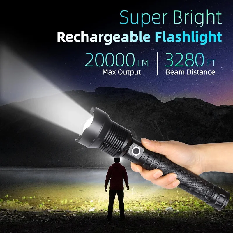 Portable camping water kettle-Tactical LCD Digital Display Waterproof High Powered LED Flashlight Emergencies