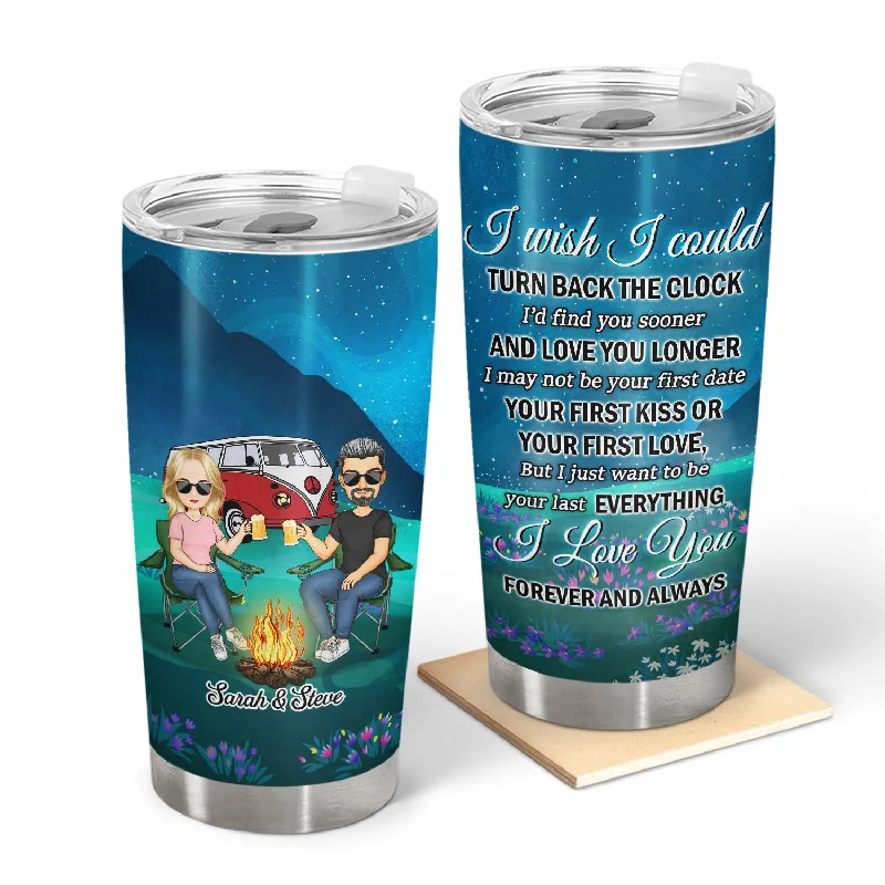 Adjustable hammock stand-Turn Back The Clock Find You Sooner - Gift For Camping Lovers - Personalized Custom Tumbler