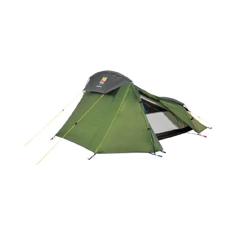 Reflective campsite flags-Wild Country Coshee 2 Two-Person Tent - Green