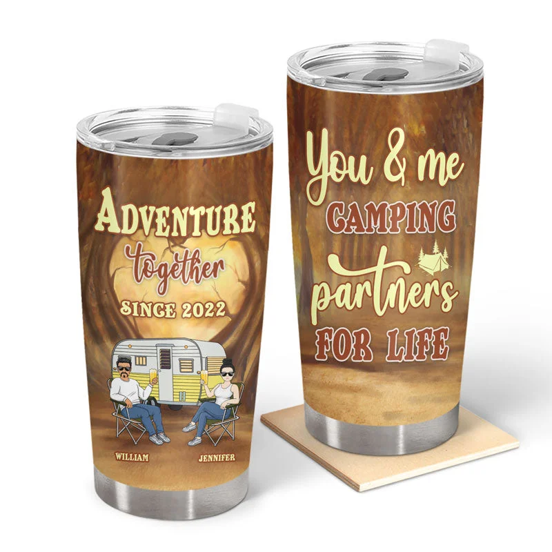 Solar-powered camp radio-You & Me Camping Partners For Life - Gift For Couple - Personalized Custom Tumbler